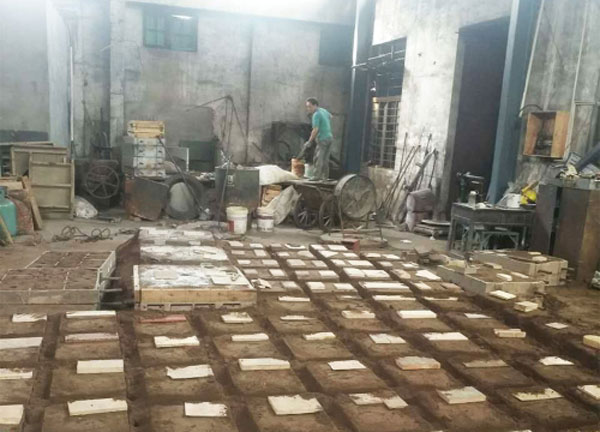 铝铸件生产现场